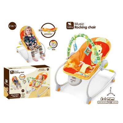 China Wholesale Plastic Infant to Toddler Rocker Baby Music Rocking Chair for Baby for sale