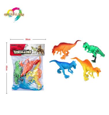 China 4 Pcs Colorful Plastic Toy Sets PVC Environmental Friendly Animal Dinosaur Figure Model HY176 for sale