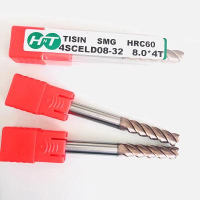 China Long Shank Diameter 8mm Shank End Mill 100L Solid Carbide 100L CNC Carbide Milling Milling Tool for Steel and Stainless Steel for sale