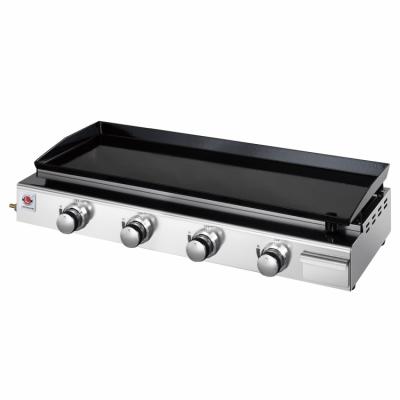 China Grilling Large Selection Commercial Flat Small 4 Burners Portable Food Factory Professional Stainless Steel Gas Burger Grill Flat Griddle for sale