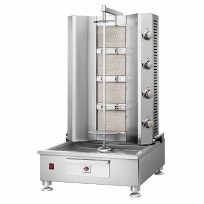 China Heavy Duty CE Approved High Quality Turkey 4 Burner Gas Shawarma Doner Kebab Machine for sale