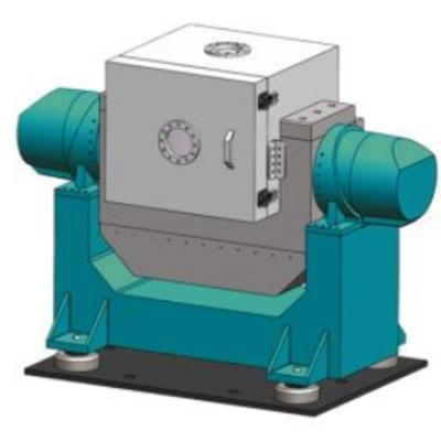 China High Accuracy Position Two Axis Turntable With Temperature Chamber for sale