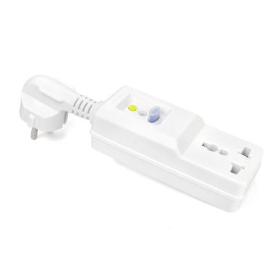 China Family Travel Package Slot Leakage Protection Converter 16A Plug Socket Conversion European Standard Portable Socket for sale