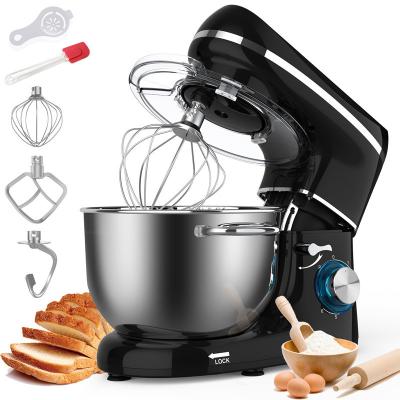 China Outdoor Capacity in Bowl 5.5L Household Stand Kitchen Mixer with Dough Hook Egg Beater Juice Mixer for sale