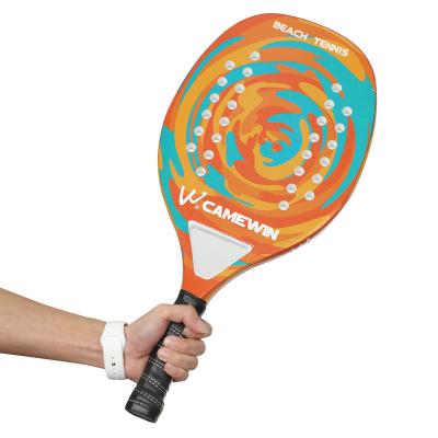 China Durable Beach Tennis Racket Carbon Fiberglass EVA Memory Foam Core With Ball / Protective Bag Cove for sale