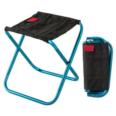 China Amazon Aluminum Alloy Hot Selling Outdoor Portable Easy-Carry Chair Picnic Folding Fishing Camping Stool for sale