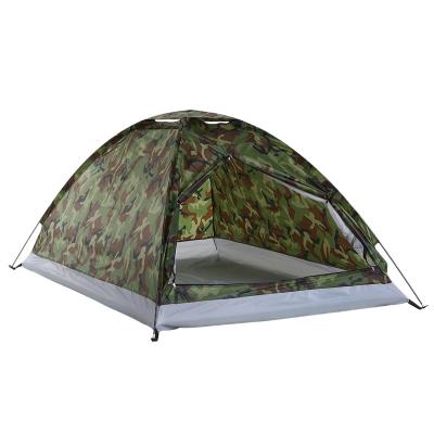 China Straight Tying Type Automatic Camping Tent For 2 Person Camouflage Single Layer Outdoor Portable Handbag To Raise, Lightweight Traveling Backpacki for sale