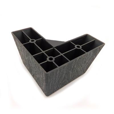 China New Design Modern Black Cabinet Feet Sofa ABS Plastic Coffee Table Legs for sale