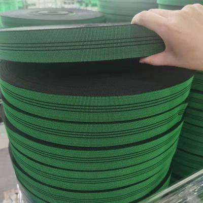 China High Tenacity Elastic Webbing 60mm Wide Polyester Webbing For Sofa Stretch Elastic Belt PP Tying Band for sale