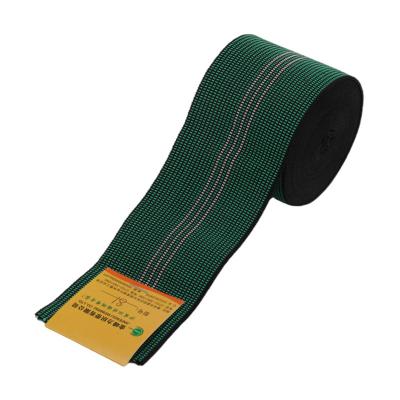 China Elastic green 6.5CM sofa elastic band for furniture strap sofa furniture elastic band for sale