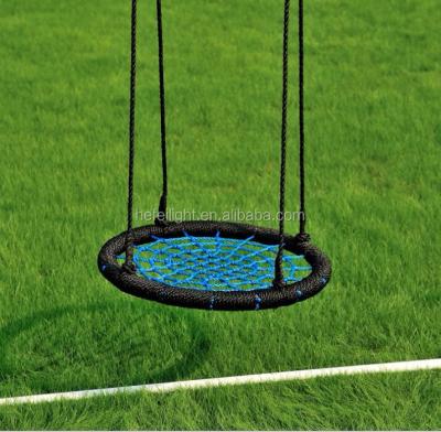 China Safe Round Blue Kids Garden Outdoor Canvas Swing Garden Swing for sale