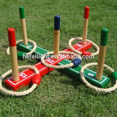 China Cross Rings Ring Toss Games Wooden Outdoor Wooden Yard Set for Kids for sale