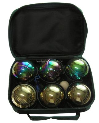 China Eco - Friendly Lawn Game Classic Metal Bocce Petanque Set For Outdoor Play for sale