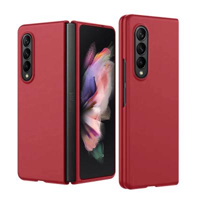 China Oil Painting Shockproof Leather Ultra Thin PC Protective Case For Galaxy Fold 4 for sale