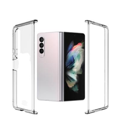 China High Backdrop Shockproof Proof Clear PC Frame TPU Case For Galaxy Fold 4 for sale