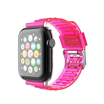 China New Design Anti-drop 2 Pieces Clear Watch Band For iWatch for sale