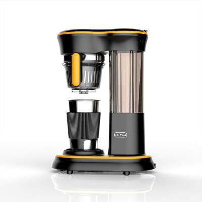 China Integrated Crusher & 2022 NEW Heating Automatic Mini Coffee Maker with Grinder Built in Bean to Cup Grind and Brew Two Functions Drip Coffee Machine for sale