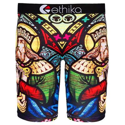 China Anti-Wrinkle Camouflage Sports Tight-Fitting Extended Briefs Ice Silk Anti-Wear Leg Boxer Pants For Men Running Men's Boxer Pants for sale