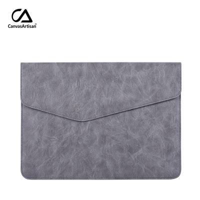 China Fashion In Stock Slim Waterproof PU Protective Bag Laptop Sleeve For Macbook Air for sale