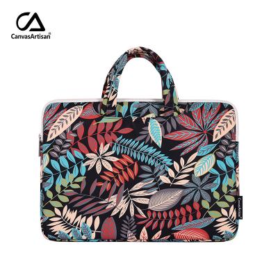 China Fashion In Stock High Quality Printing Notebook Bag Thin Waterproof Laptop Sleeve With Handle for sale