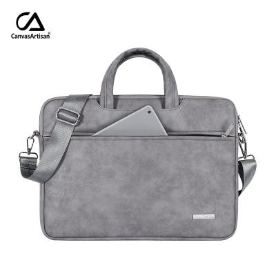 China Fashion factory direct in laptop running briefcase thin waterproof PU protective bag laptop sleeve with handle for sale