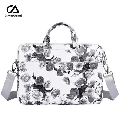 China High Quality Slim Waterproof Fashion PU Protection Bag In Stock Wholesale Laptop Sleeve With Handle for sale