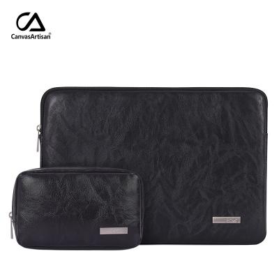 China Leather Fashion PU In Office Computer Bag Laptop Running Sleeve For Men Women for sale