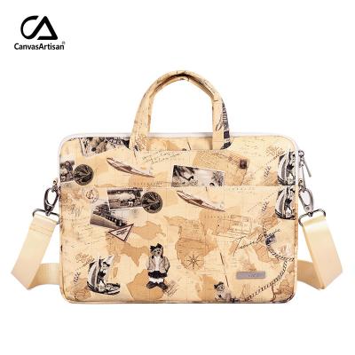 China Fashion PU Desktop Computer Bag In Stock High Quality Wholesale Laptop Sleeve With Handle for sale