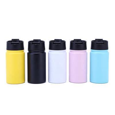 China Sustainable Double Wall 304 Stainless Steel Water Bottle Flask Sports Bottle With Handle Lid 12oz 32oz 40oz 64oz for sale