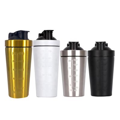 China Bpa Free Custom Logo Stainless Steel Shaker Bottle Protein Shaker Bottle For Fitness Gym Bottle for sale