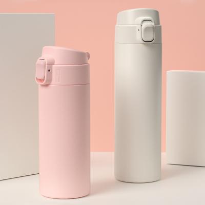 China New Style Thermal Stainless Steel Vacuum Bottle 320ml/450ml PORTABLE Insulated Custom Logo Thermos Mug for sale