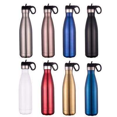 China BPA Sustainable Free Keep Hot Stainless Steel Drinking Thermos Vacuum Kids Insulated Water Bottles With Straw for sale