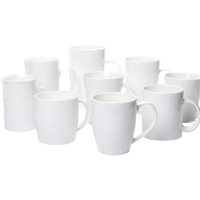 China Viable Custom White Ceramic Cup Tableware Nordic Ceramic Coffee Mug Blanks Supplier for sale