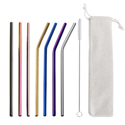 China Wholesale Eco Gold Sustainable Metal Stainless Steel Drinking Straw for sale