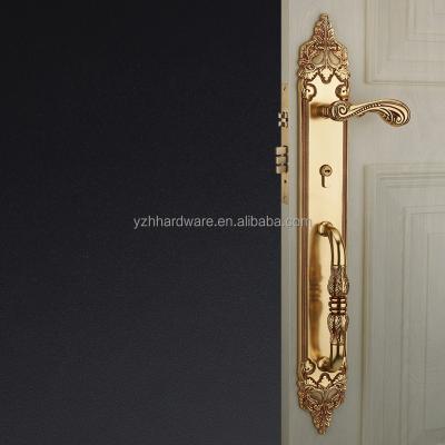 China Full Brass [ Full Brass ] High quality European style for single door lock handle for sale