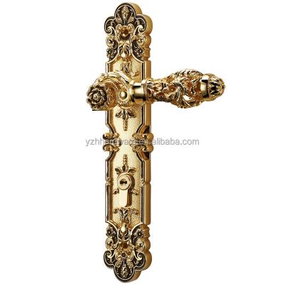 China Zinc Alloy [Zinc Alloy]Popular style European handle lock for interior door for sale