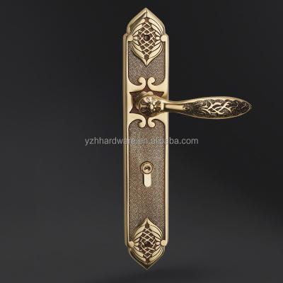 China Full Brass [Full Brass]Hot selling and beautiful style lock handle with best price for sale