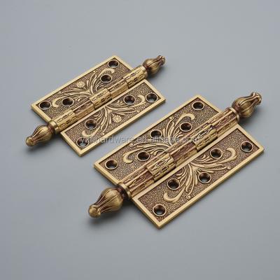 China Living room Hot selling 8 inch full brass lengthen big size door hinge for large wooden door for sale