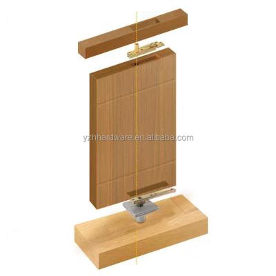 China Modern 360 degree pneumatic positioning rotary shaft wooden door floor hinge styles for sale