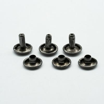 China Antique Brass Solid Brass Double Cap Rivets For Leather Crafts Repair Stainless Steel for sale