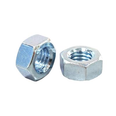 China Blue Zinc Carbon Steel Hex Nut Metric Measurement For General Industry Needs for sale