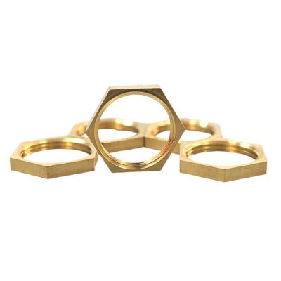 China DIN Standard M4 Thin Brass Hex Nut With And ISO9001 2015 Certification for sale