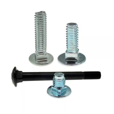 China Custom Carbon Steel Zinc Plated Flat Head Carriage Bolt for Cabinet 15 -20 Days Lead Time for sale