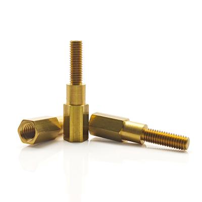 China Copper Threaded Hex Standoffs 1mm Length Customized Male Female Spacer for sale