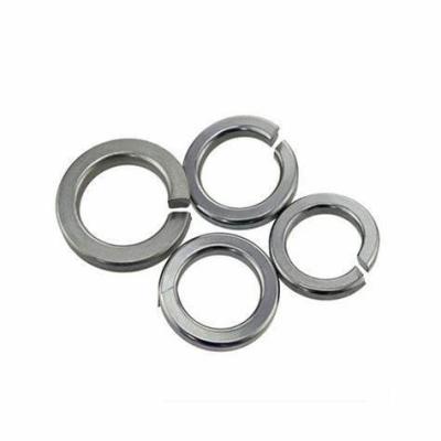 China Aluminium Carbon Steel Spring Washer Zinc Plated Hot Dip Galvanized Helical Split Lock Washer for sale