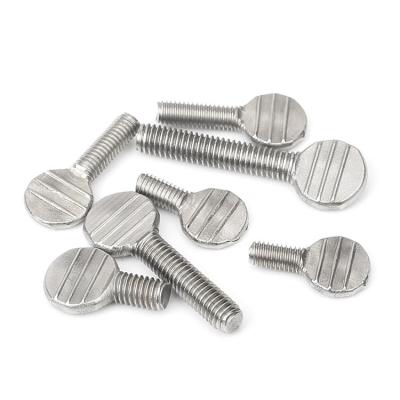 China Blue Dyed Stainless Steel Finish 5/16-18 Spade Head Thumb Screw Non-Standard Standard for sale