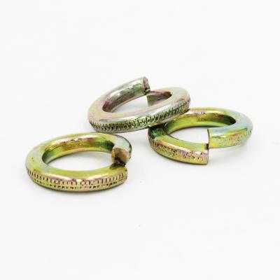 China Grade 4 Colored Zinc Spring Washers with Reliability Test Salt Spray Endurance Test for sale