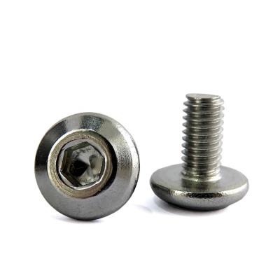 China Metric Truss Head Socket Cap Screw 18-8 Stainless Steel Bright Finish Full Thread ISO7380 for sale