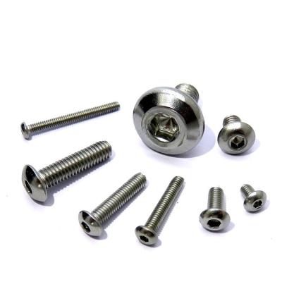 China Stainless Steel 304 Hex Socket Cap Button Head Machine Screw Mechanical Thread Style for sale