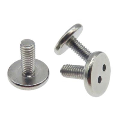 China HEX Custom Stainless Steel 304 Snake Eye Big Head Antitheft Screw 15mm-180mm Length for sale